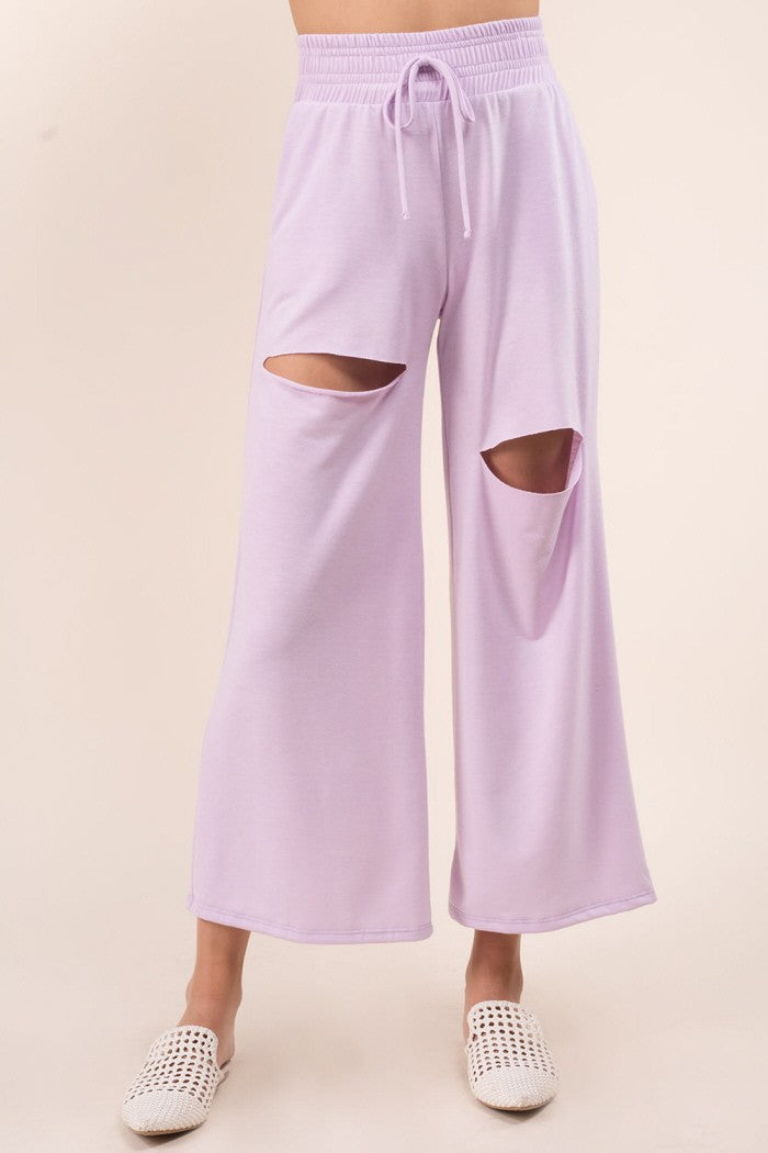 French Terry Modal Wide Leg Pant