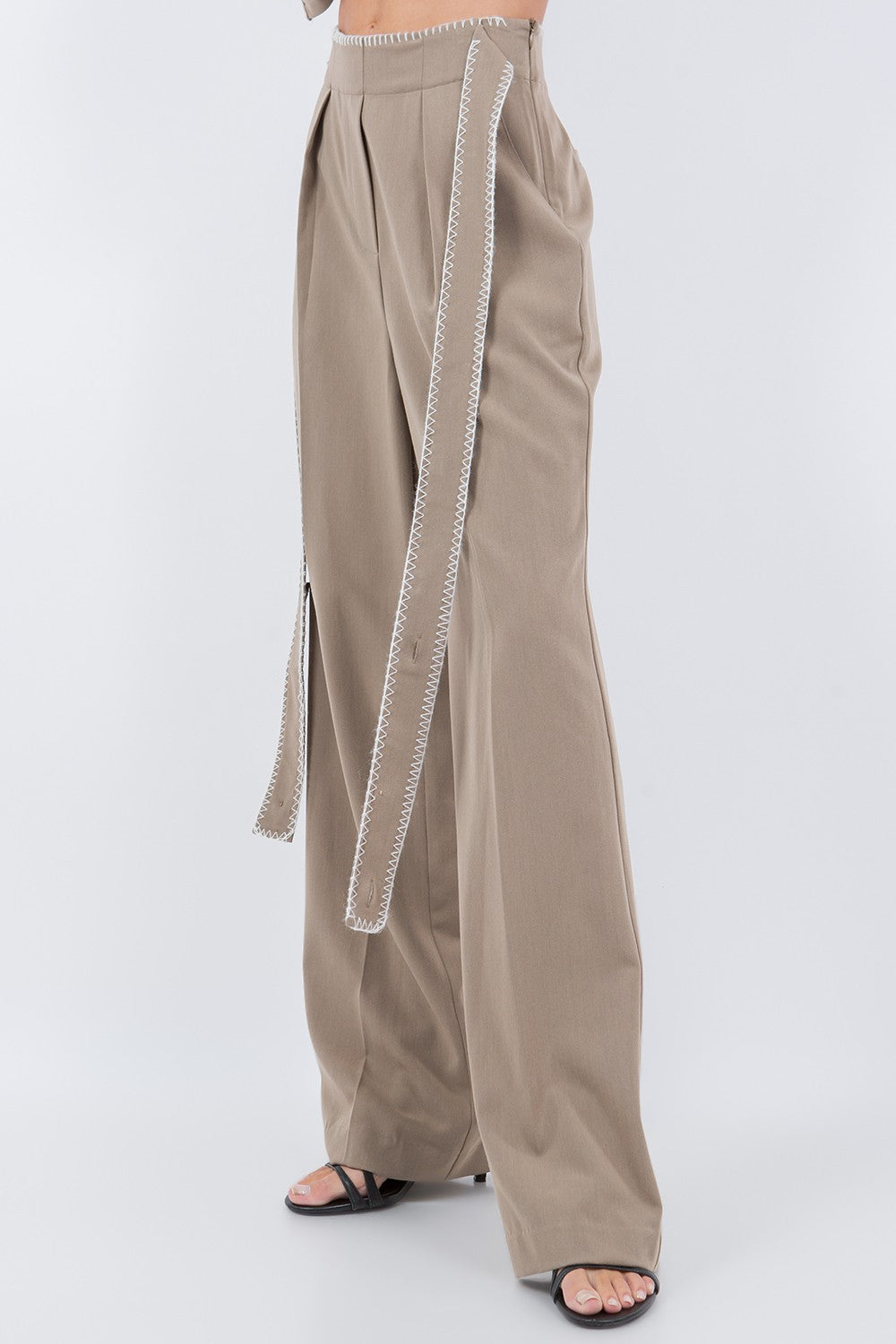 STITCH DETAIL PANTS