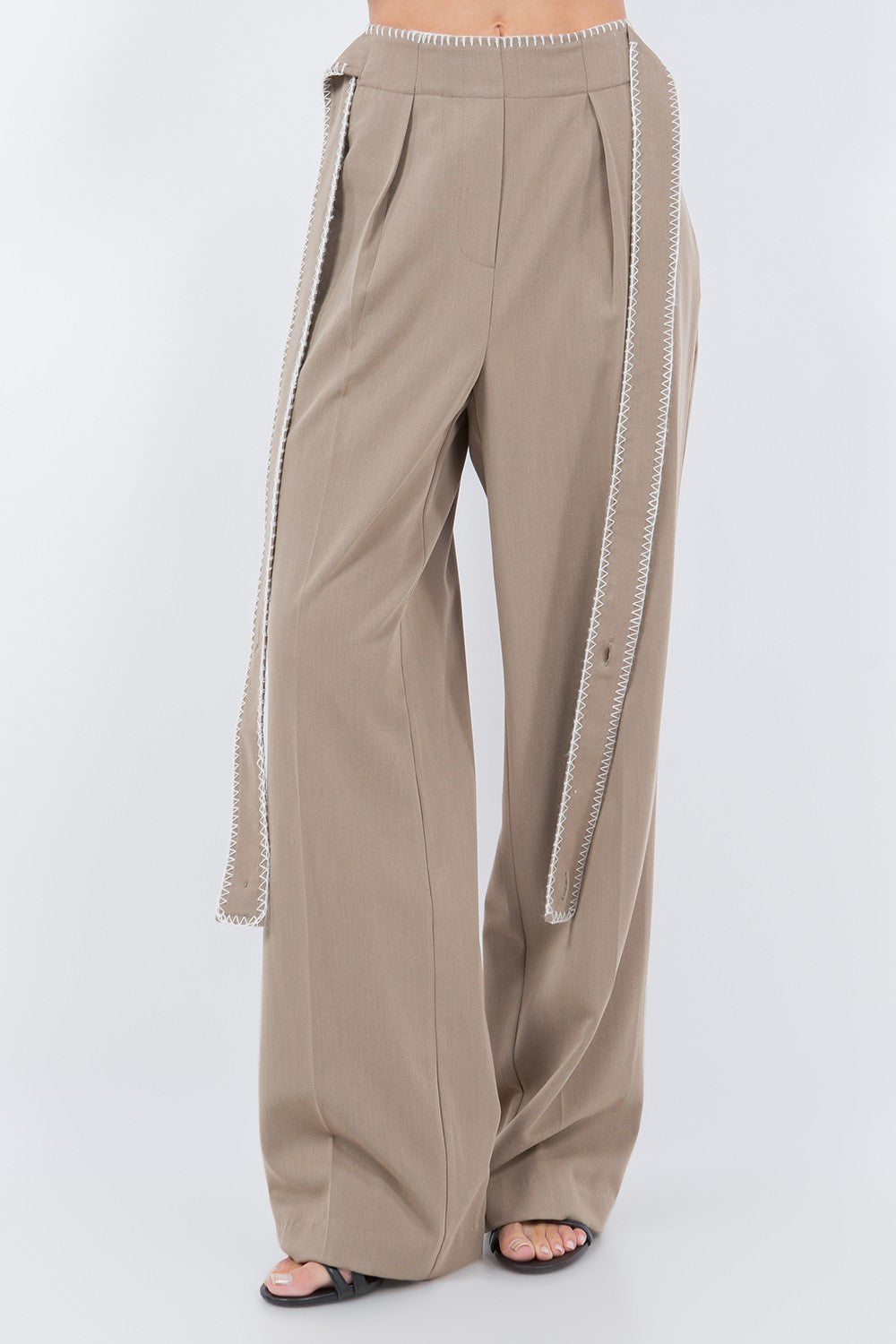 STITCH DETAIL PANTS