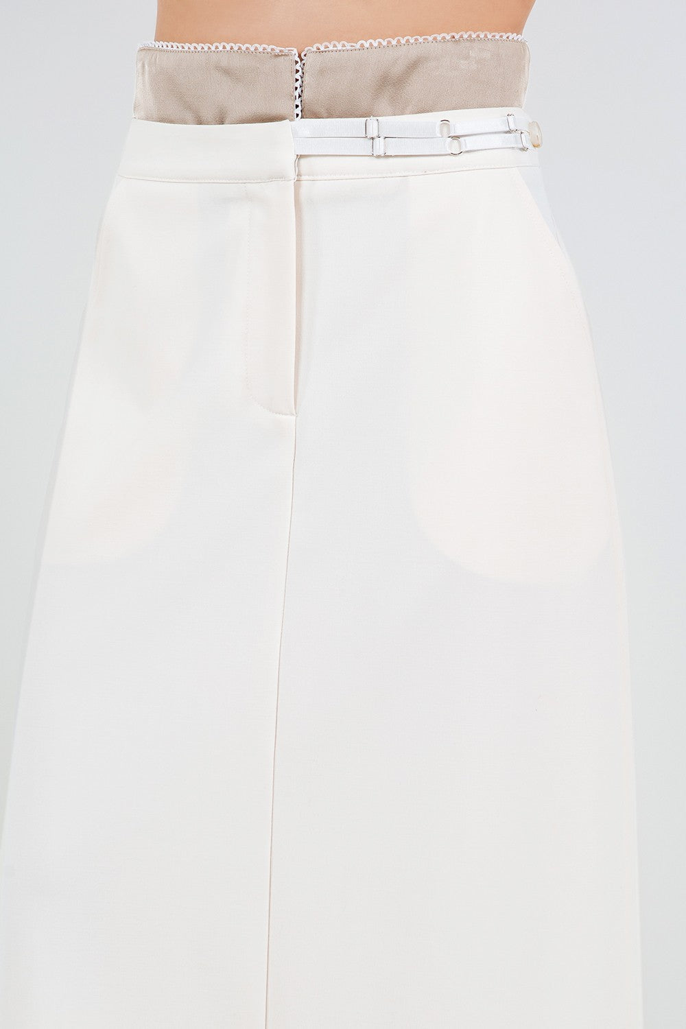 DOUBLE LAYERED MAXI SKIRT