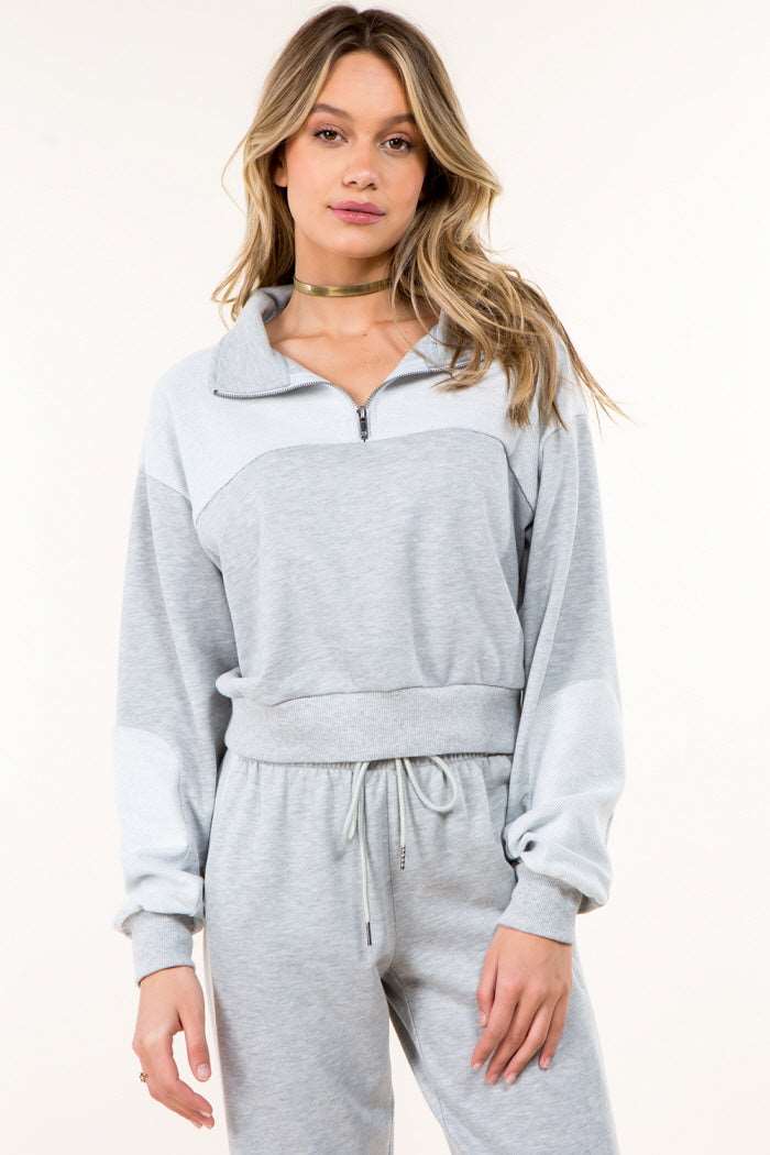 Cotton Soft Zip Up Sweatshirt