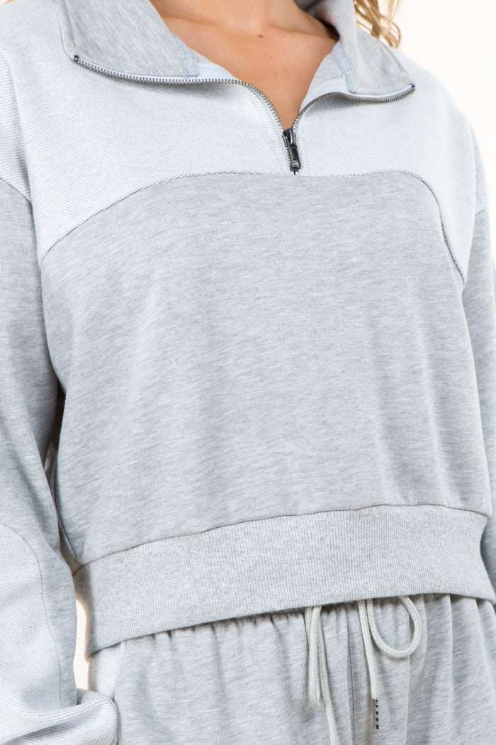 Cotton Soft Zip Up Sweatshirt