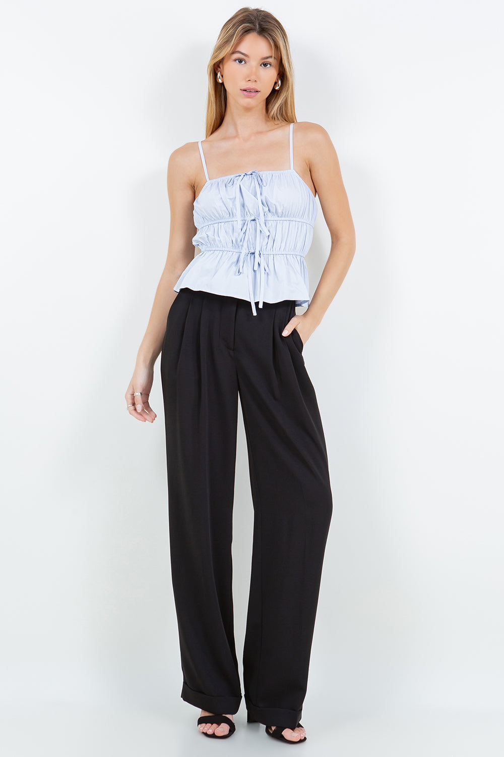 POPLIN SLEEVELESS TOP