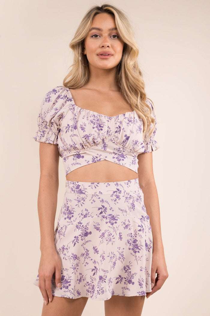 Floral Flowy Skort