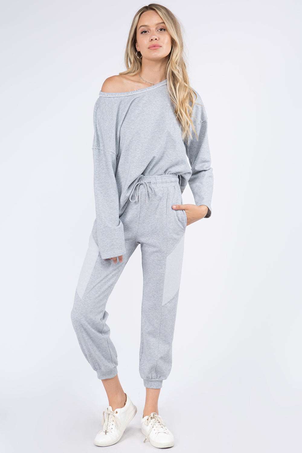 Contrast Back Detail Pullover Top - Whiteroom+Cactus