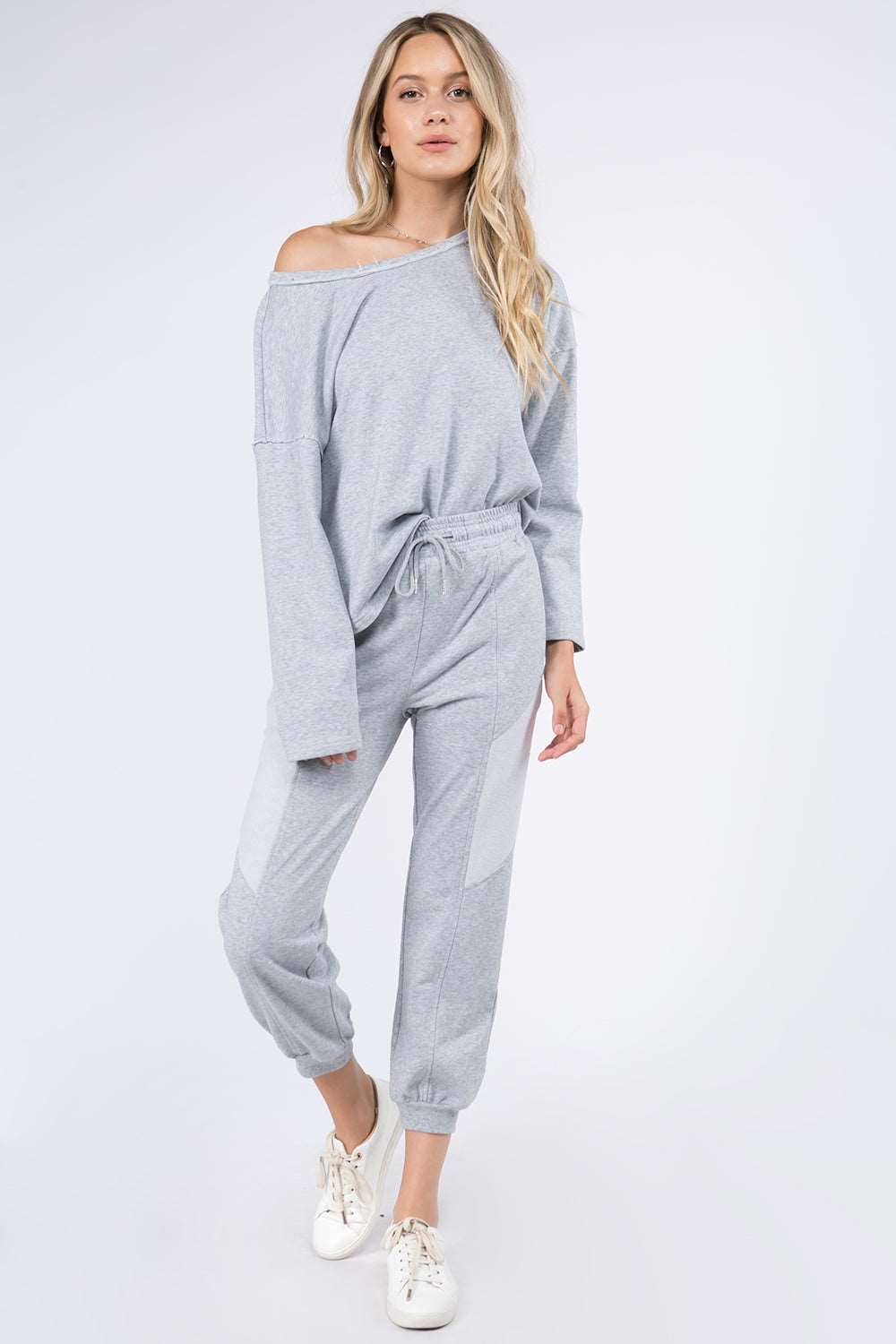 Contrast Back Detail Pullover Top - Whiteroom+Cactus