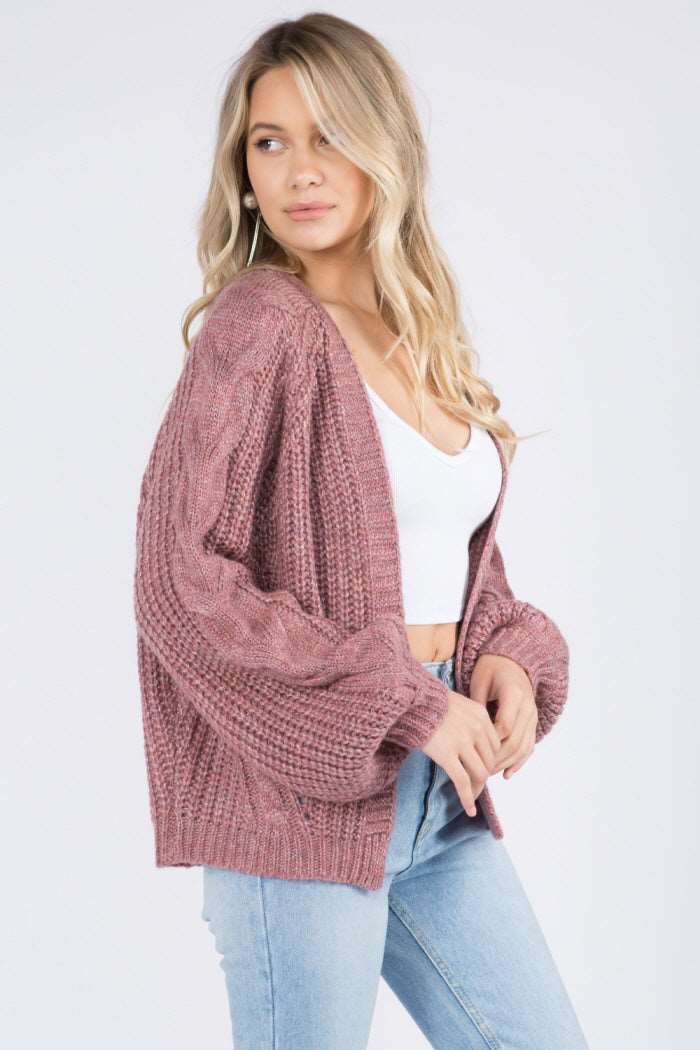 Cable Knit Sweater Cardigan - Whiteroom+Cactus
