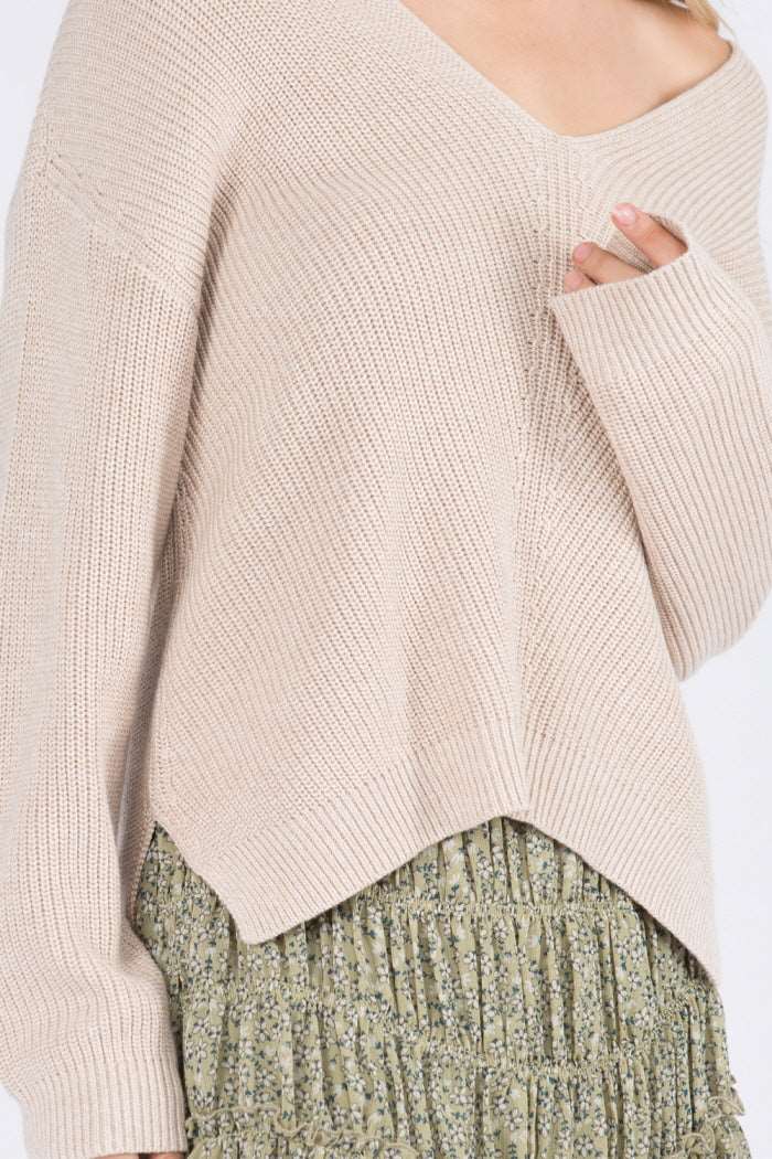 Easy & Casual V-Neck Pullover Sweater