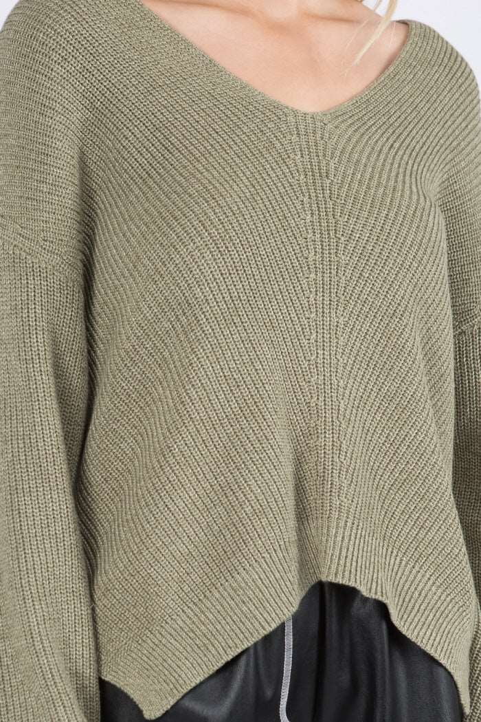 Easy & Casual V-Neck Pullover Sweater
