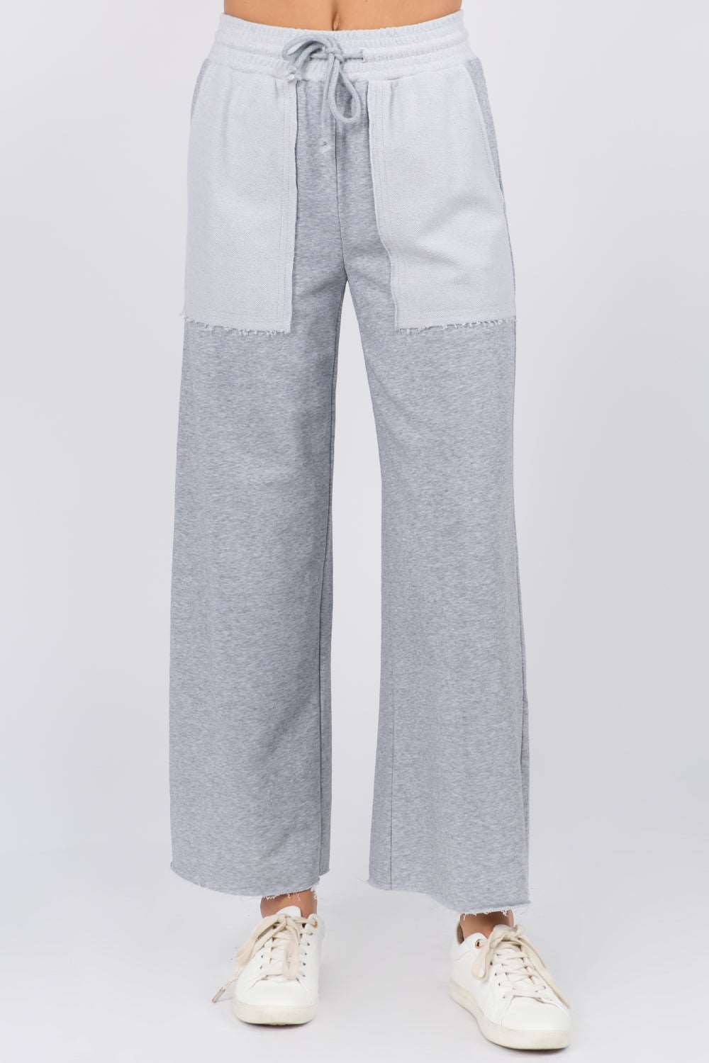 Contrast Pocket Detailed Elastic Pants - Whiteroom+Cactus