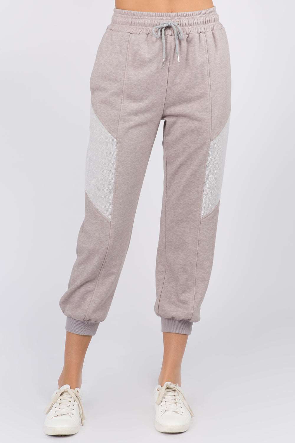 Contrast Insert Detailed Joggers - Whiteroom+Cactus