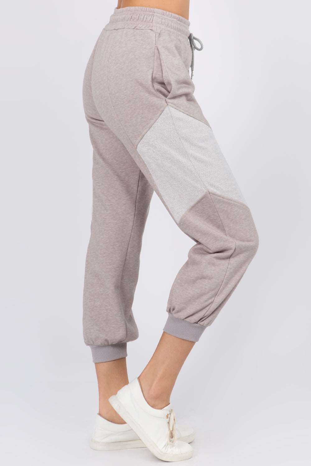 Contrast Insert Detailed Joggers - Whiteroom+Cactus