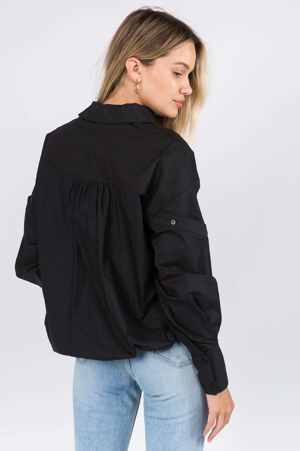 Button Detailed Sleeves Shirt - Whiteroom+Cactus