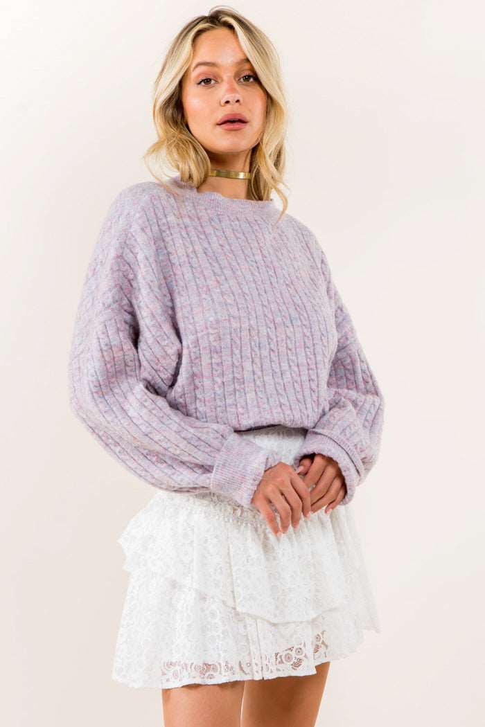 Batwing Soft Knitted Sweater