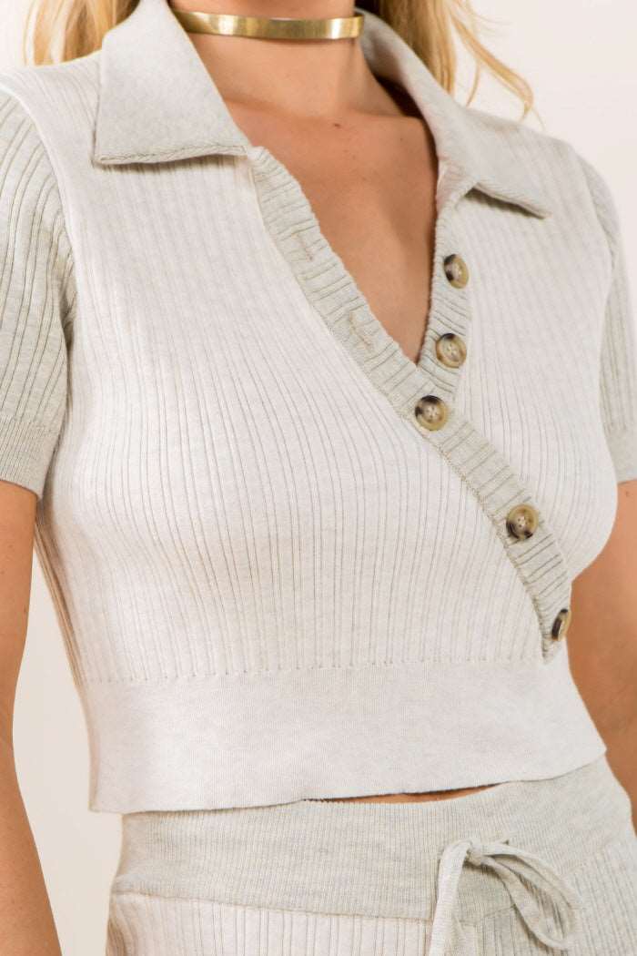 Color Block Knitted Sweater Top