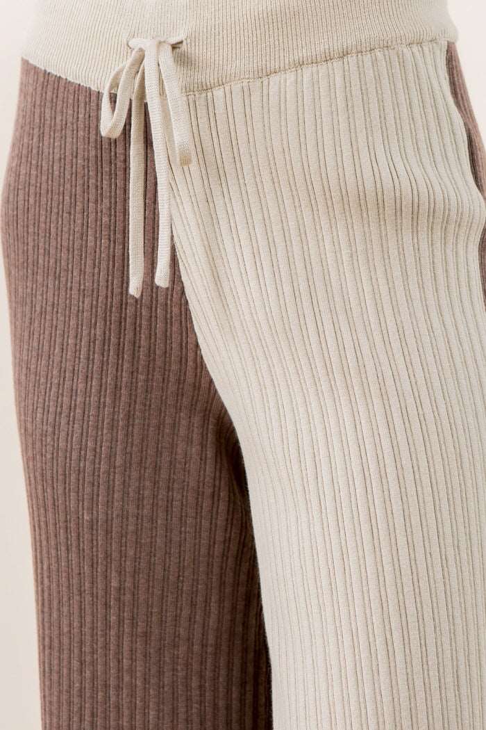 Color Block Sweater Pants