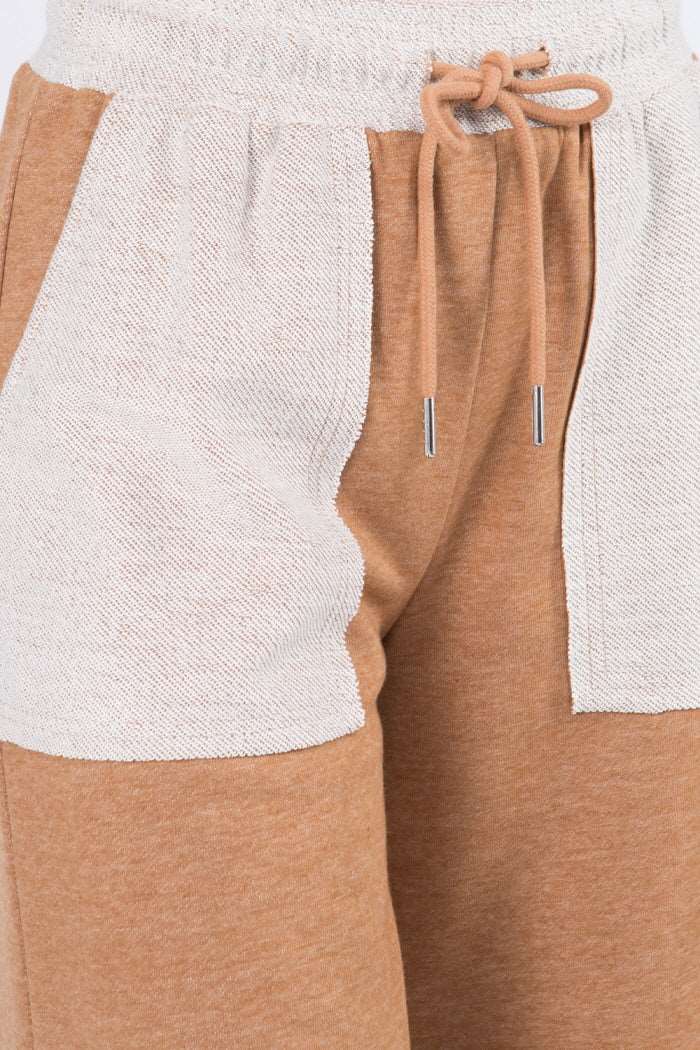 Contrast Pocket Detailed Elastic Pants - Whiteroom+Cactus