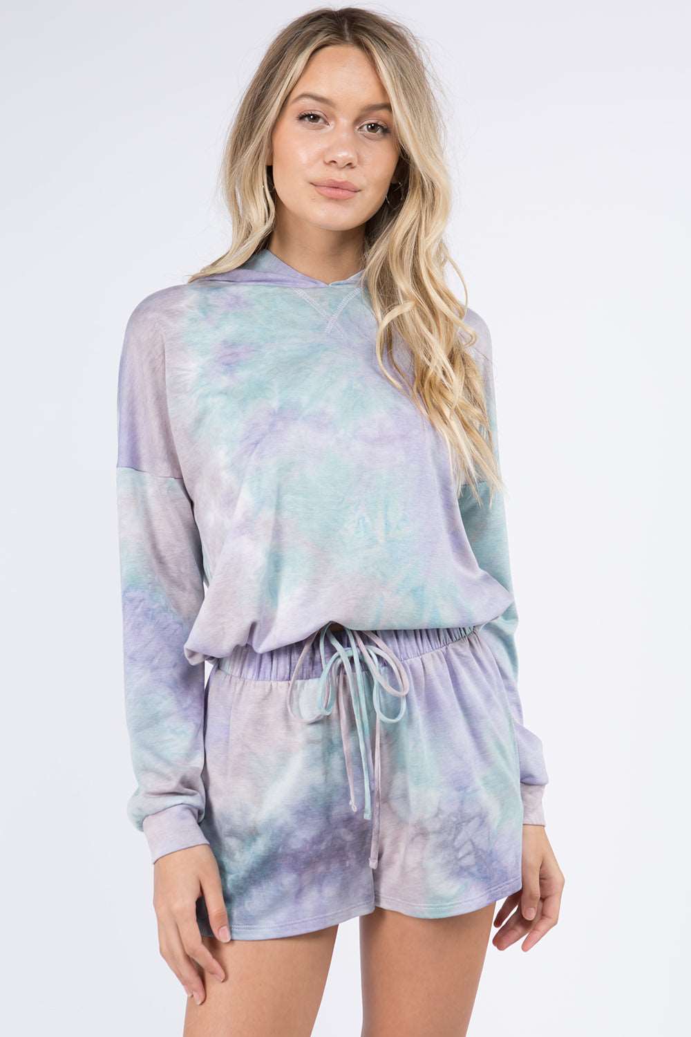 Drawstring Tie Dye Hoodie Pullover - Whiteroom+Cactus