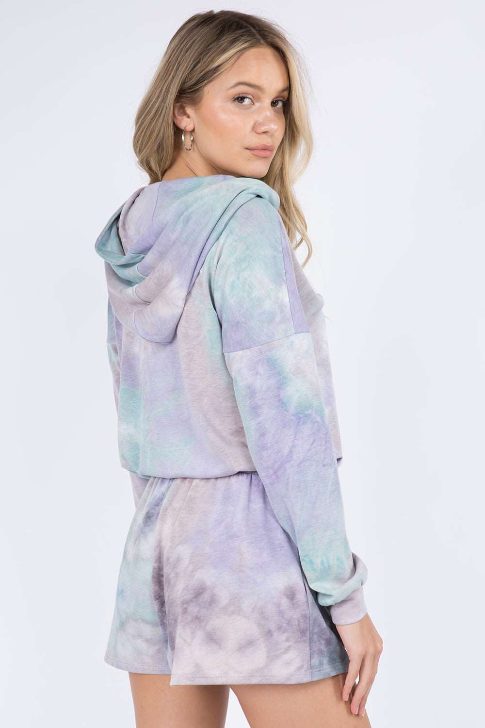 Drawstring Tie Dye Hoodie Pullover - Whiteroom+Cactus