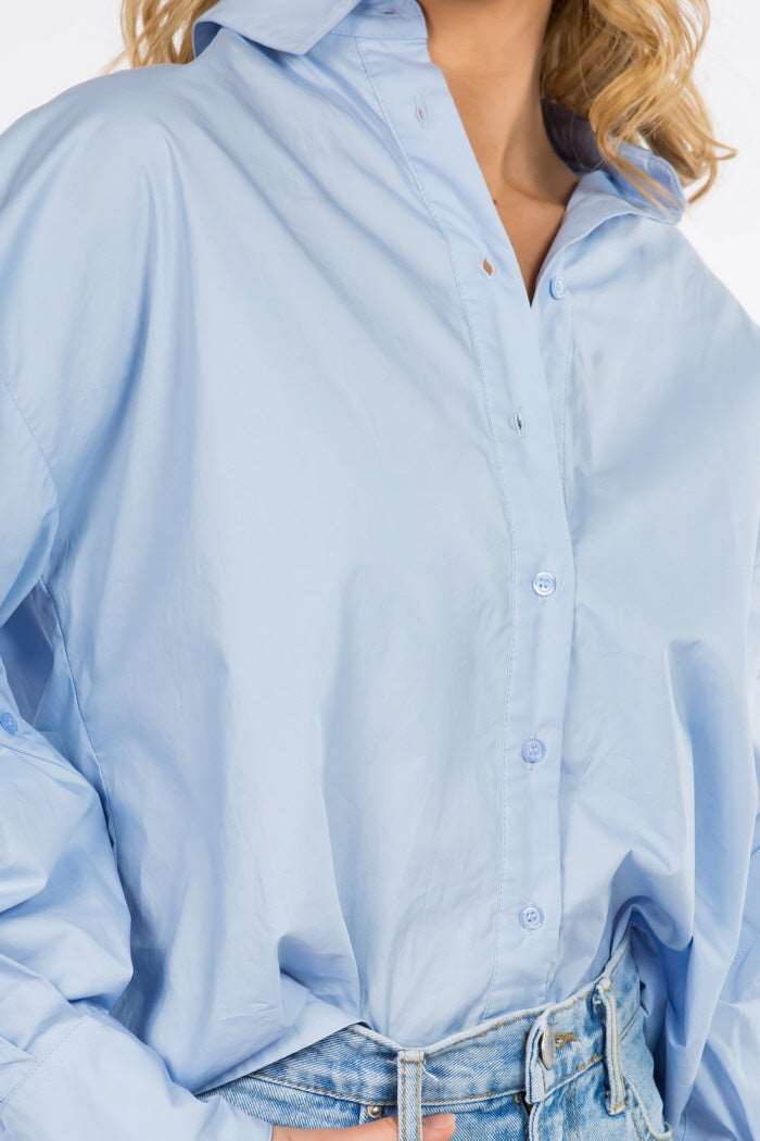 Button Detailed Sleeves Shirt