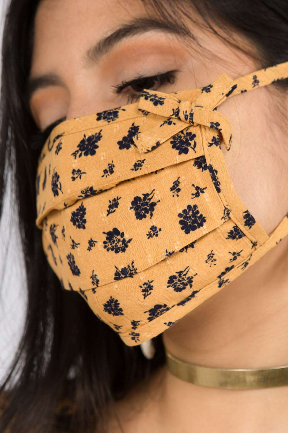 Disty Floral Printed Mask - Whiteroom+Cactus