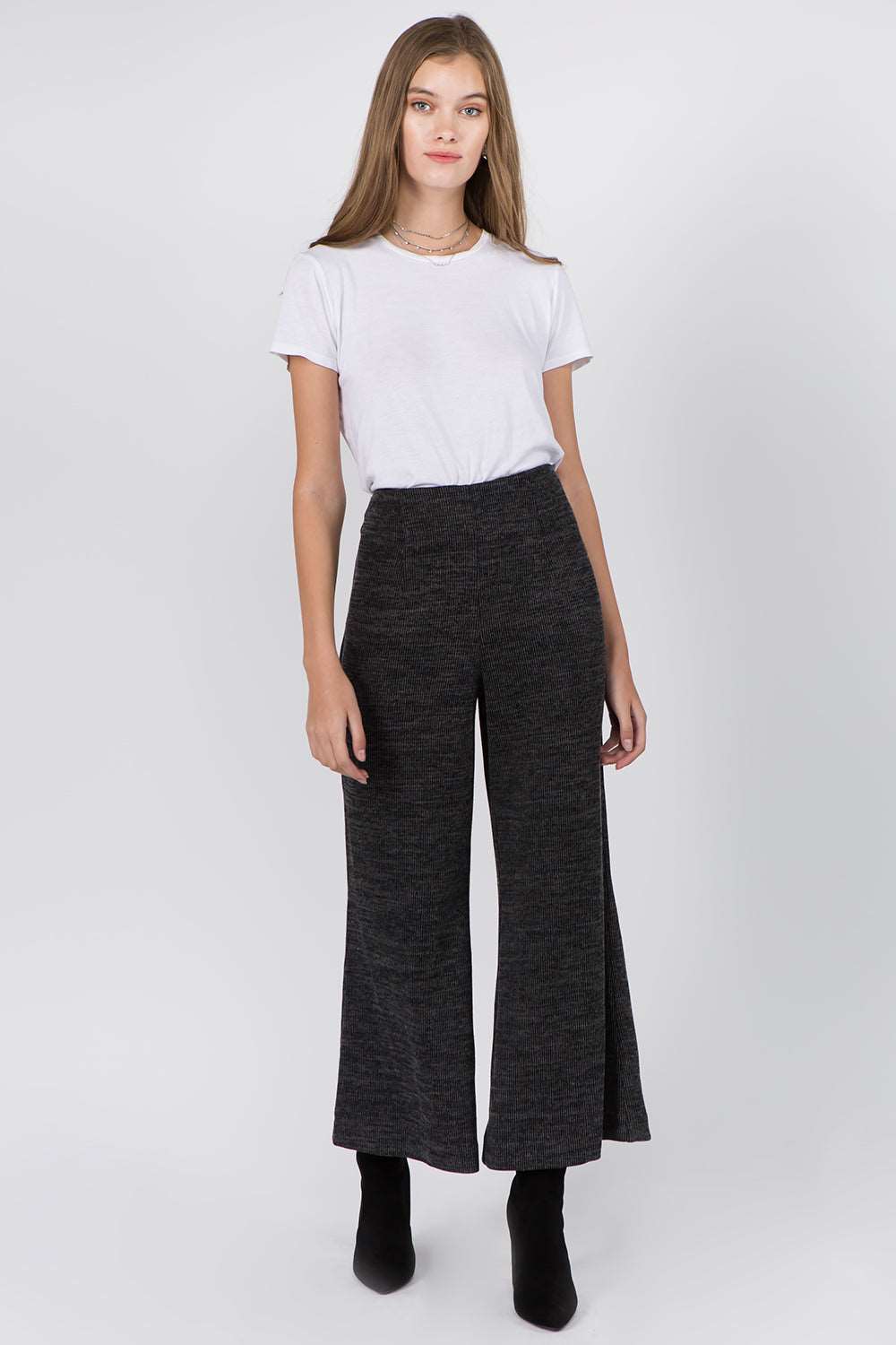 Back Zipper Knit Flair Pants - Whiteroom+Cactus