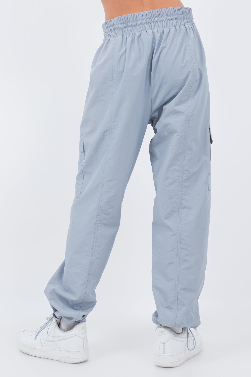 CARGO PANTS DRAWSTRING DETAIL CIEL BLUE
