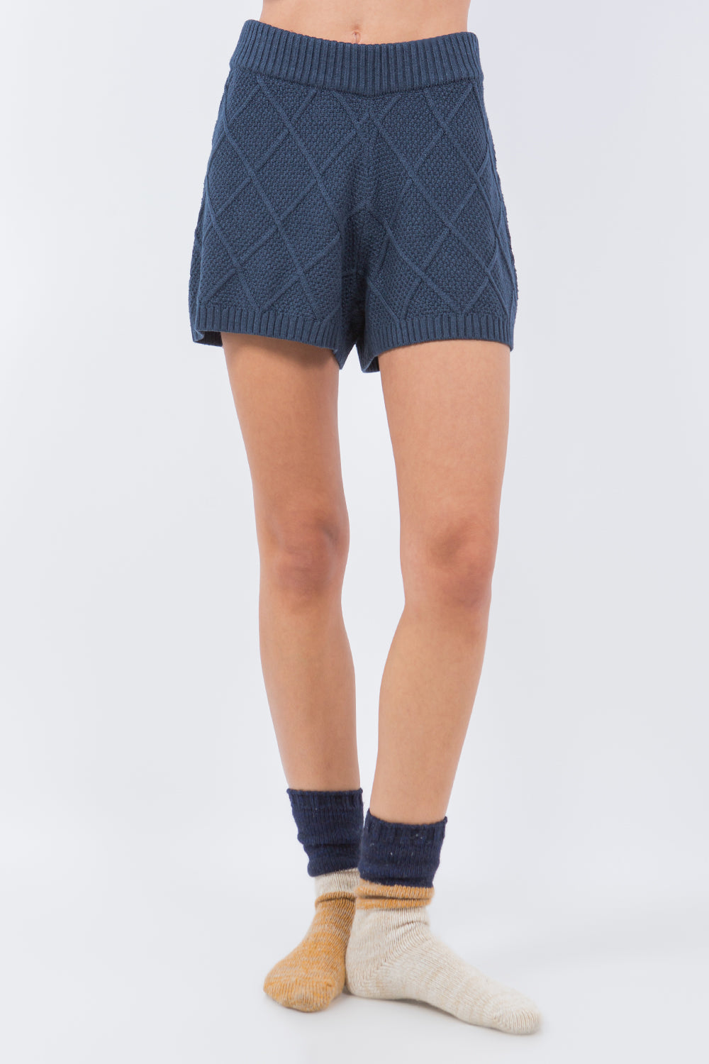 KNIT SHORTS NAVY