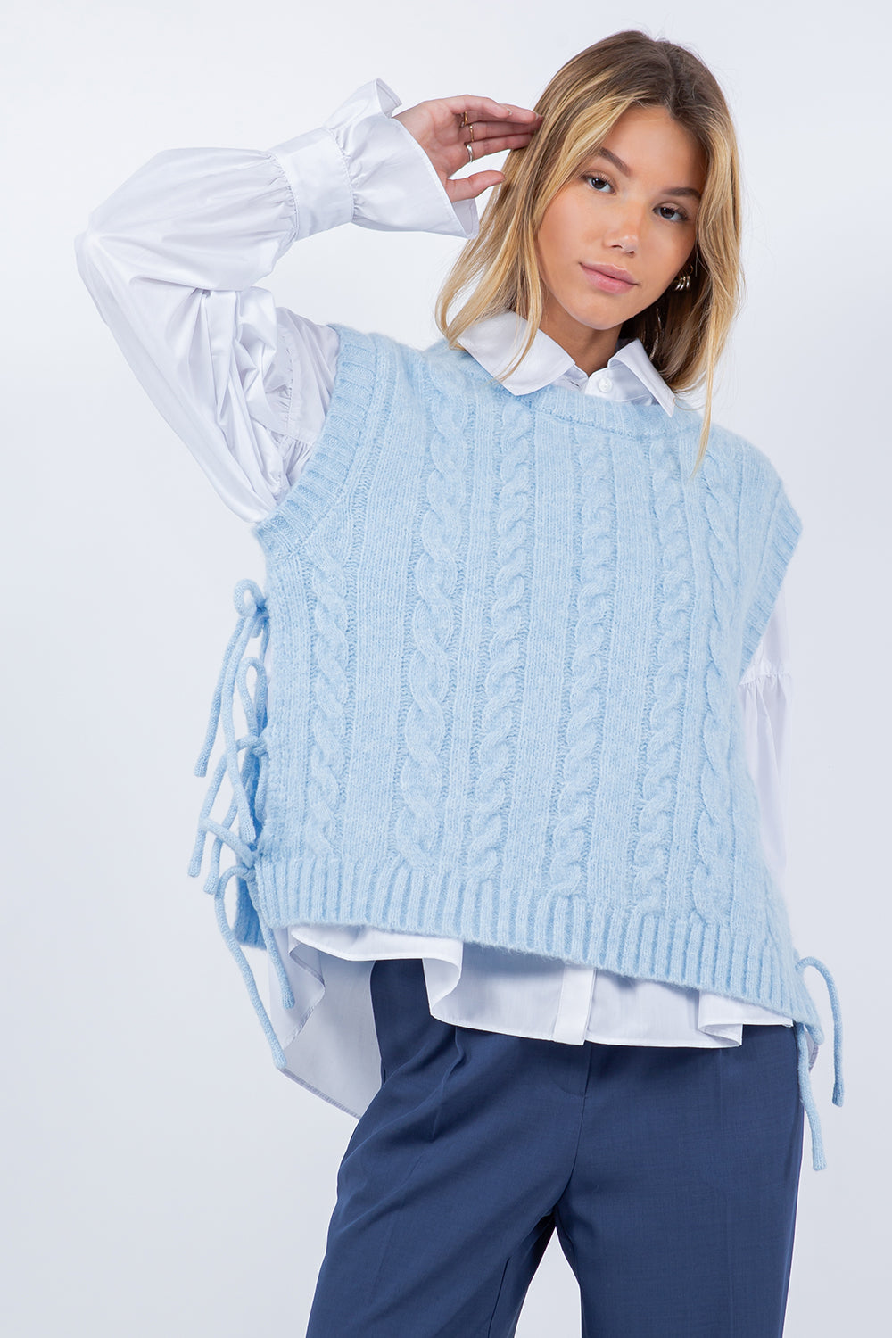TIE DETAIL VEST