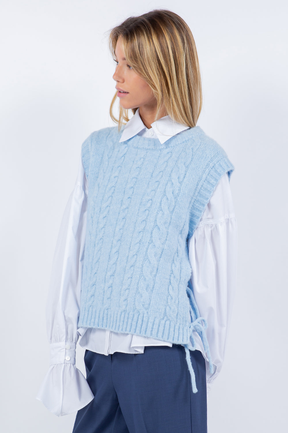 TIE DETAIL VEST