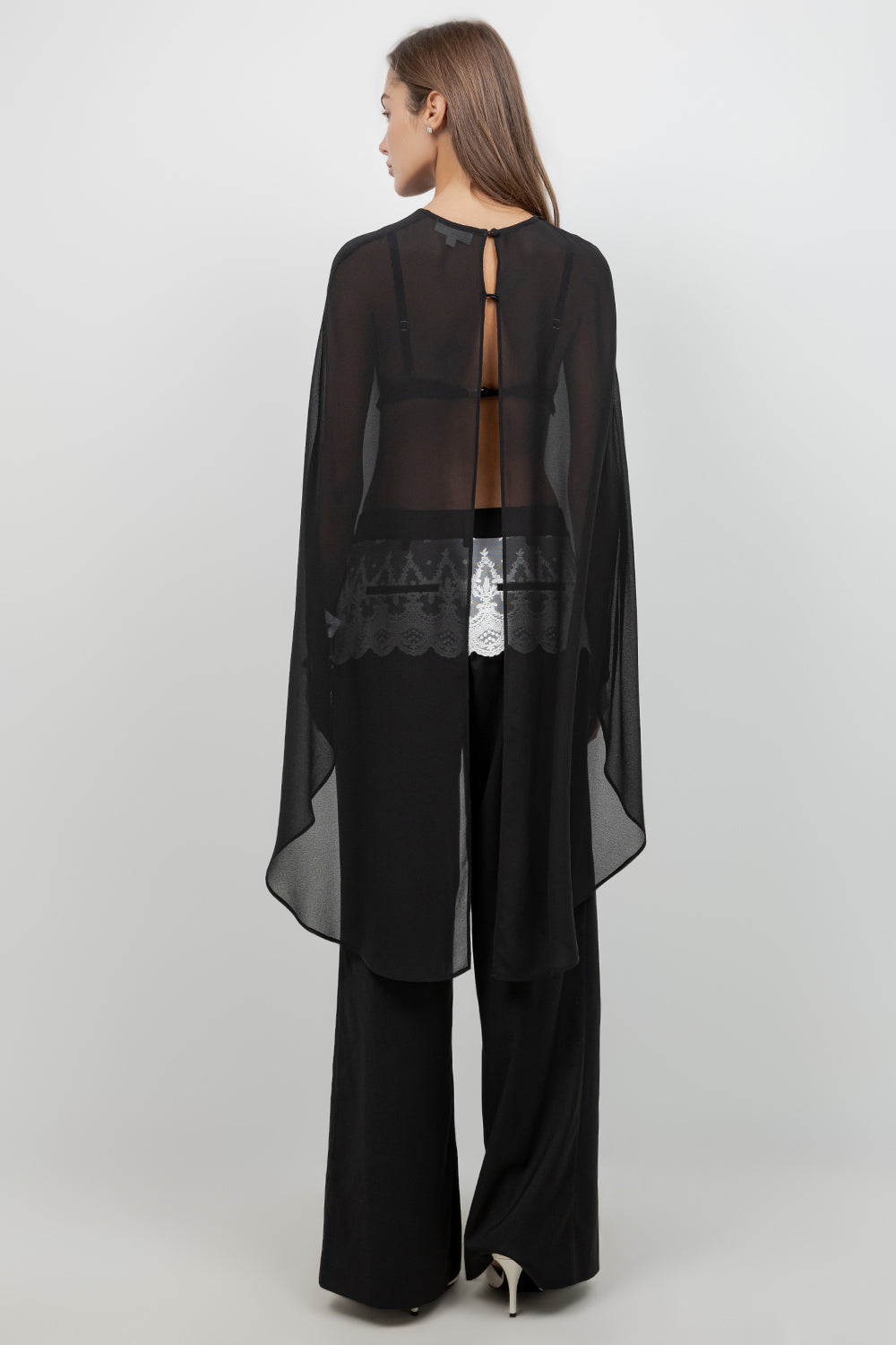 SOFT WOVEN LAYER CAPE - Whiteroom+Cactus