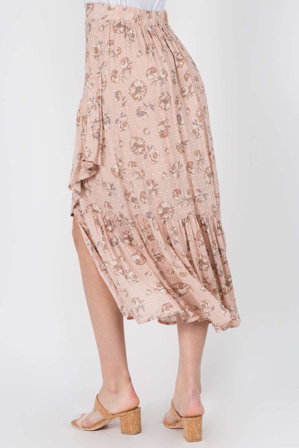 Asymmetrical Floral Skirt - Whiteroom+Cactus