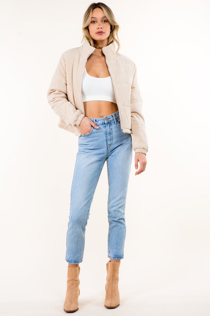 Corduroy Puffer Jacket