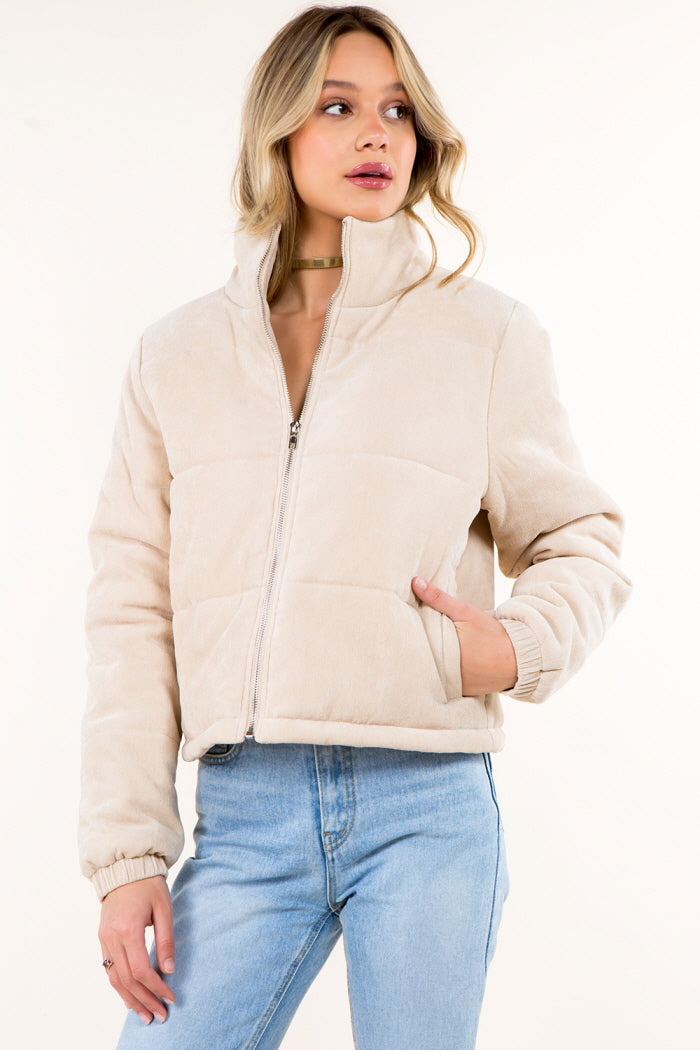 Corduroy Puffer Jacket