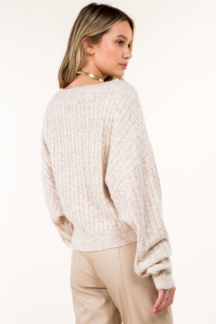 Batwing Soft Knitted Sweater