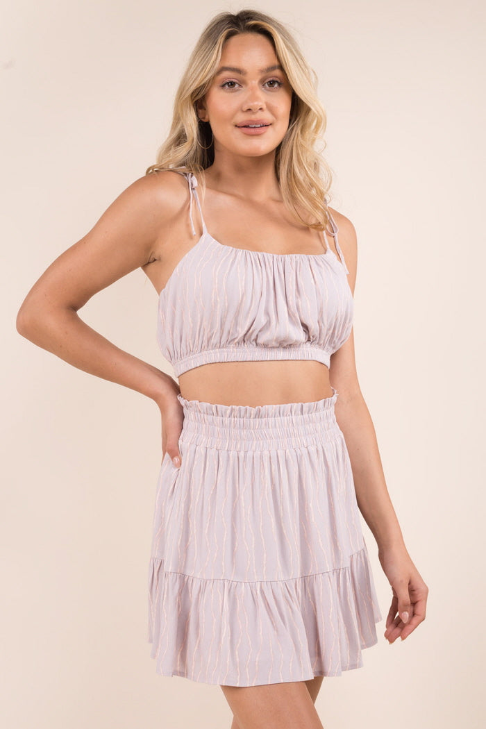 Bralette & Ruffle Skirt Set