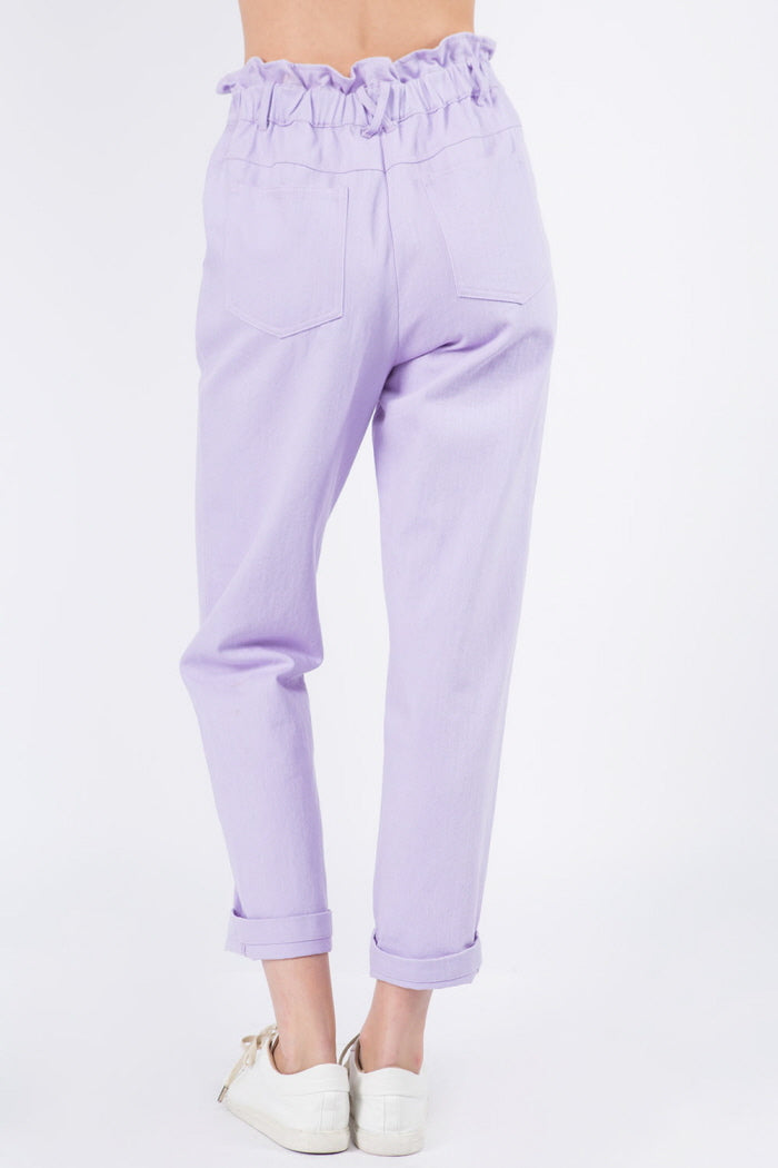 Paperbag Ruffle Waist Pants
