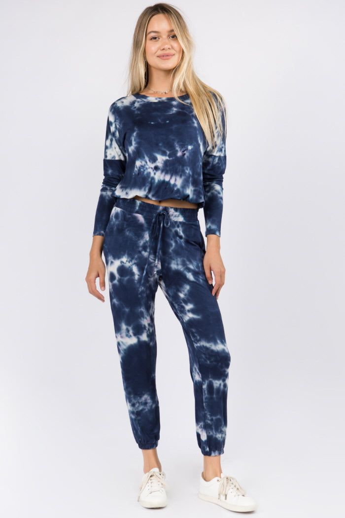 Navy Cloud Pullover Top