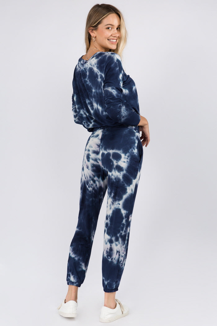 Navy Cloud Pullover Top