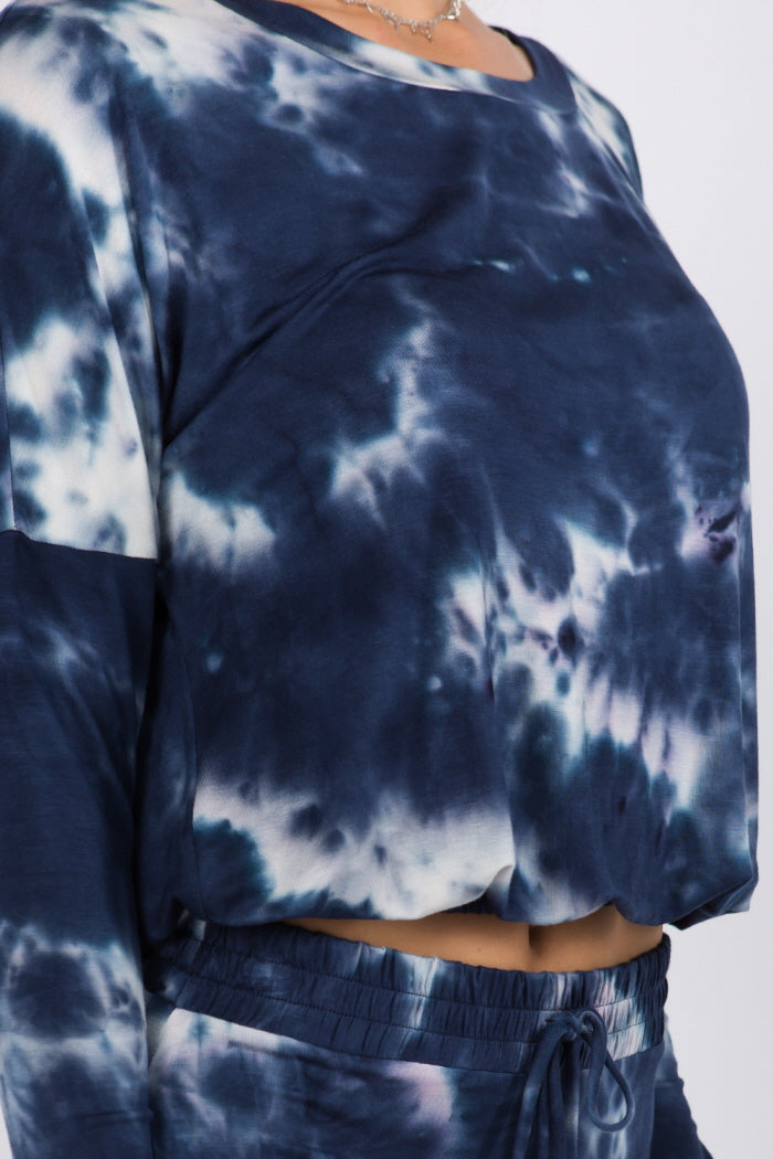 Navy Cloud Pullover Top