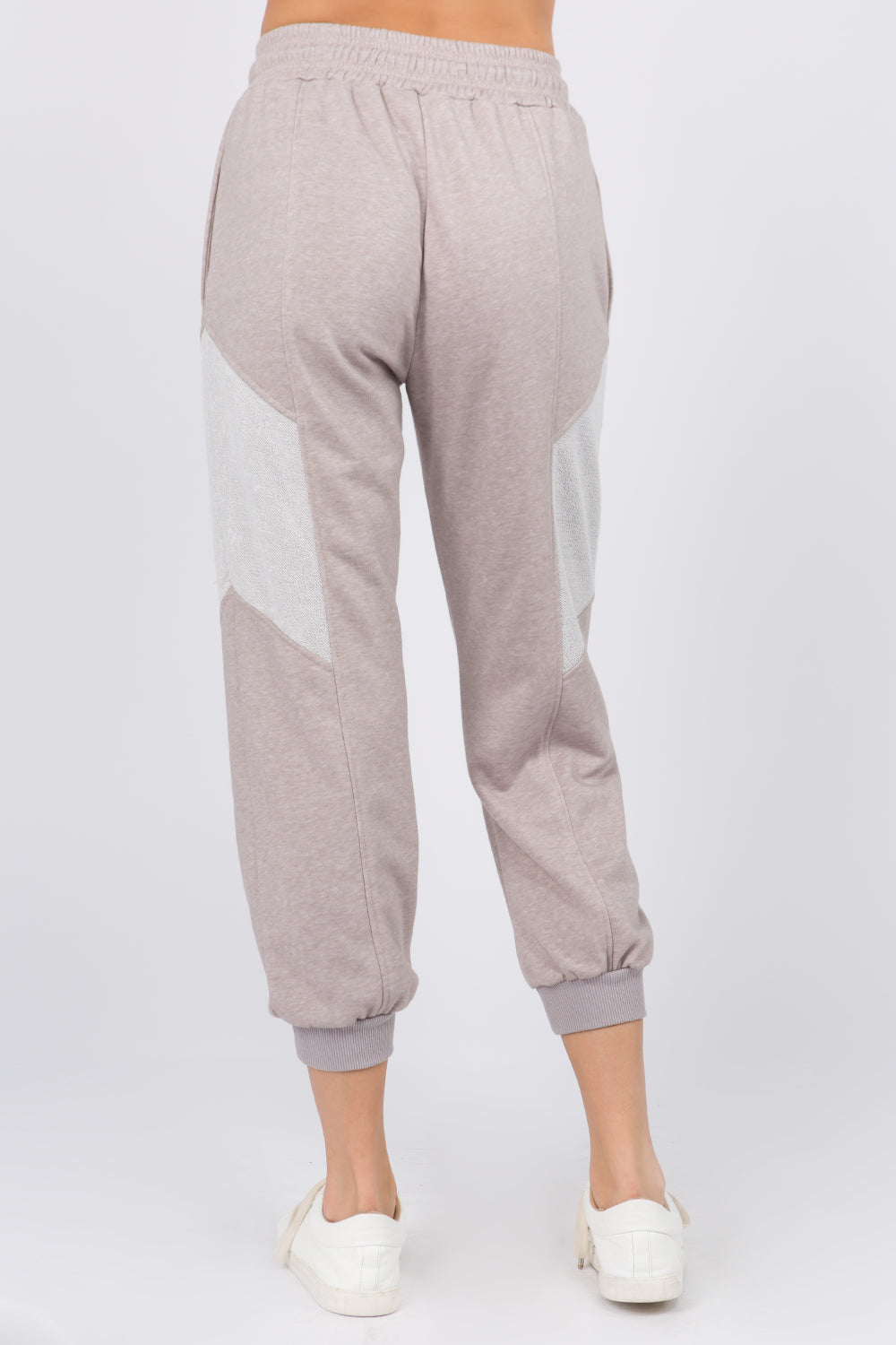 Contrast Insert Detailed Joggers - Whiteroom+Cactus