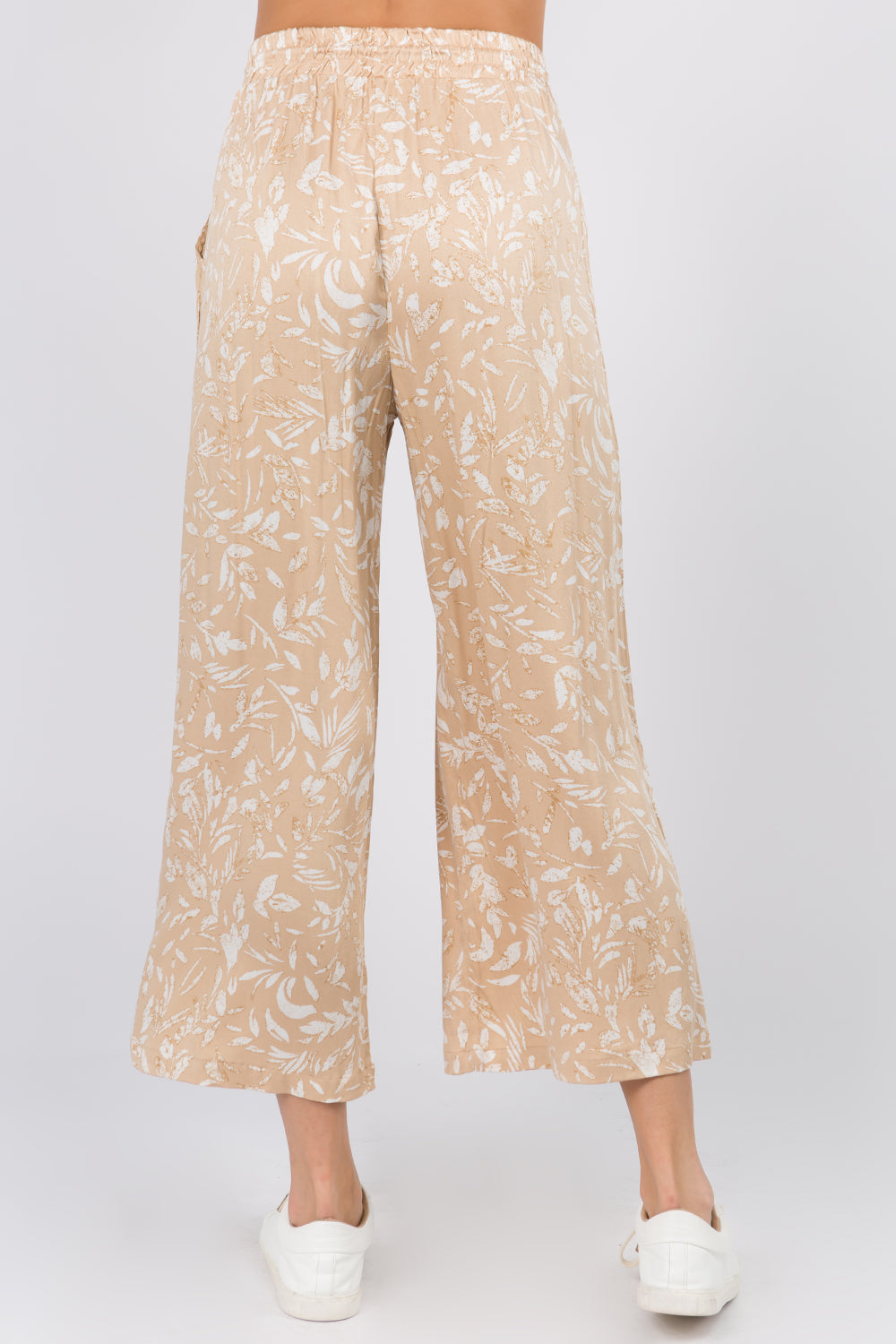 Leaf Print Pullover Pants - Whiteroom+Cactus
