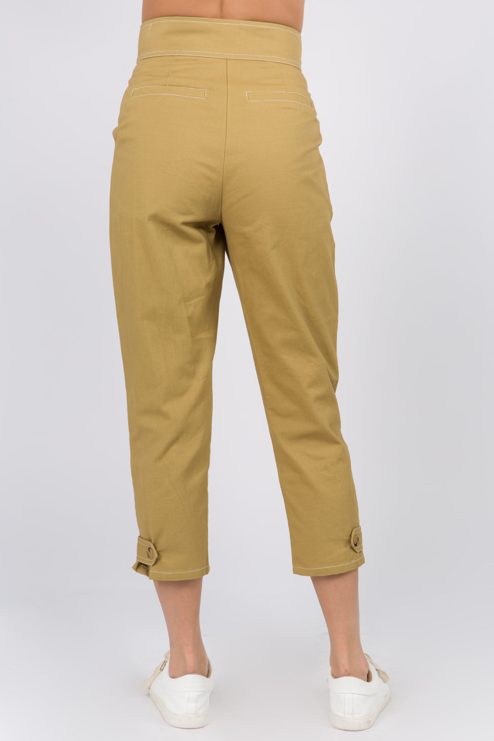 Stitch Detail Pleated Pants - Whiteroom+Cactus