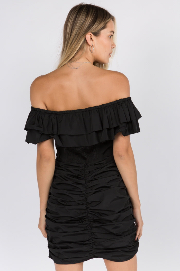 Ruched Detail Nylon Dress - Whiteroom+Cactus