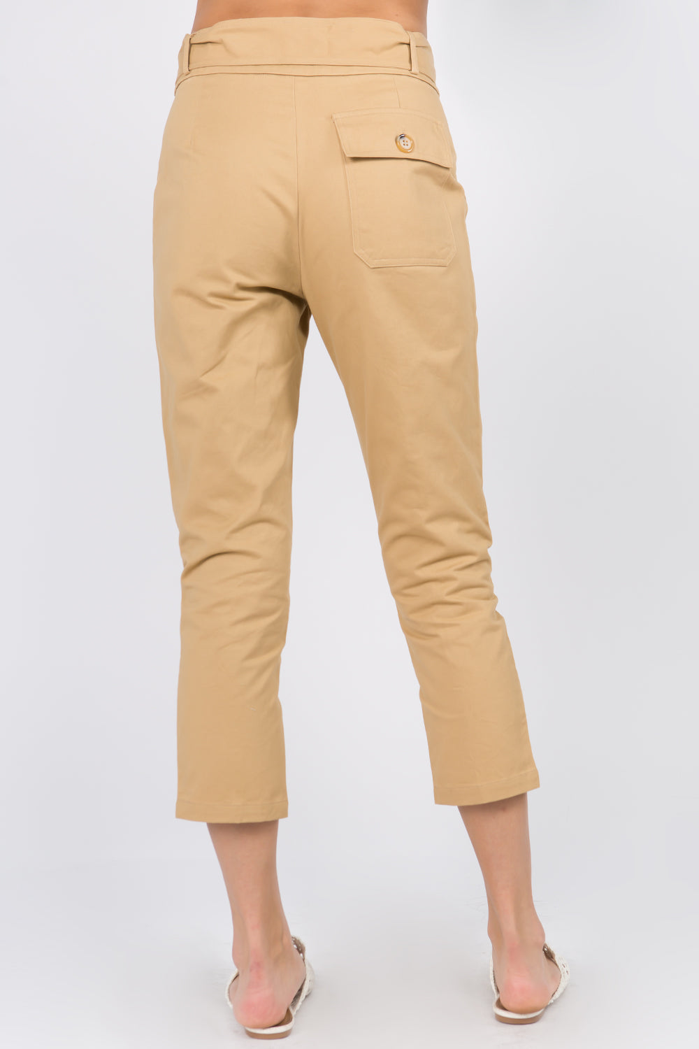 Cotton Tie Waist Trousers - Whiteroom+Cactus