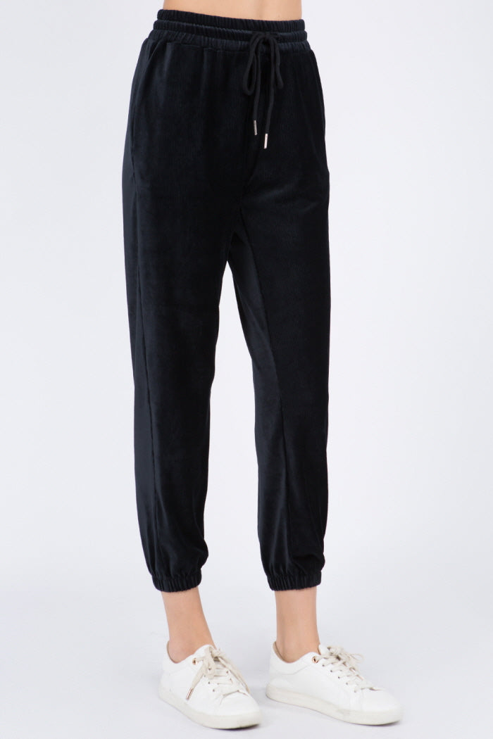 Soft Velour Joggers