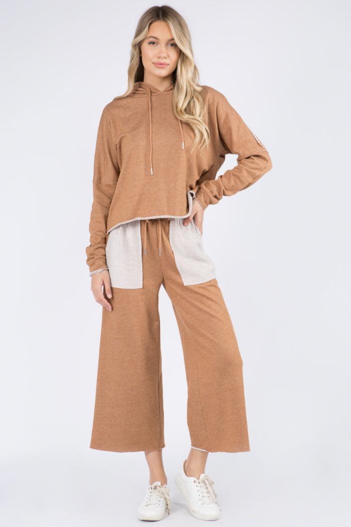Contrast Pocket Detailed Elastic Pants - Whiteroom+Cactus