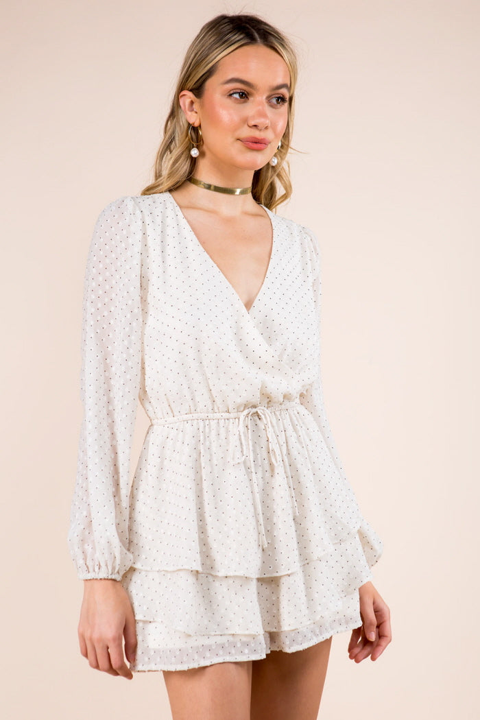 Double Layered Polka Dot Romper