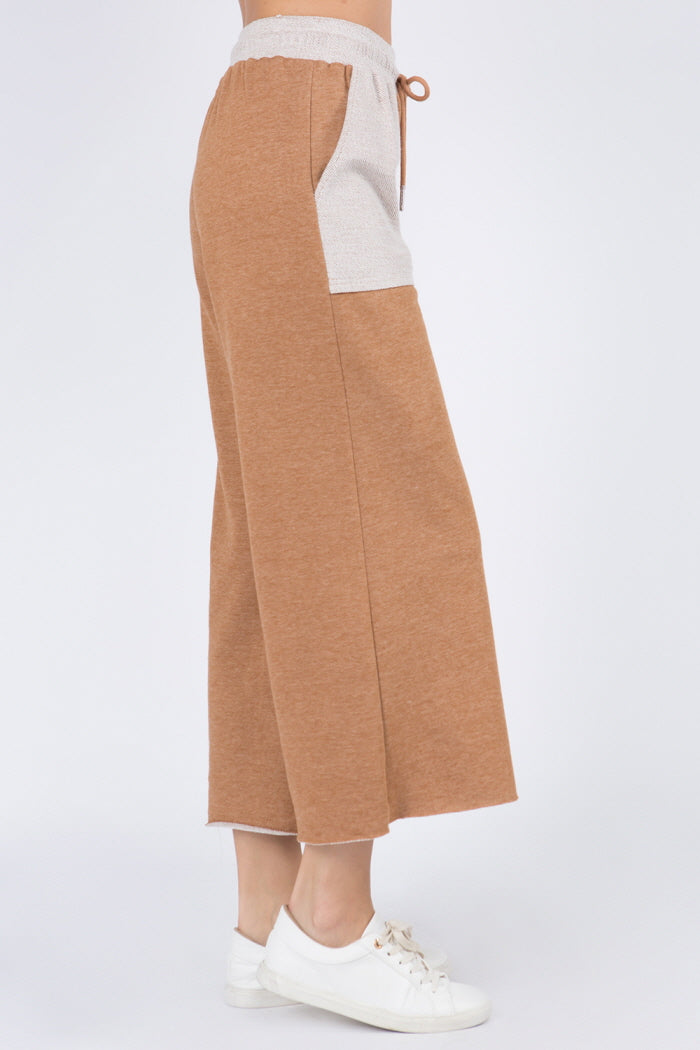 Contrast Pocket Detailed Elastic Pants - Whiteroom+Cactus