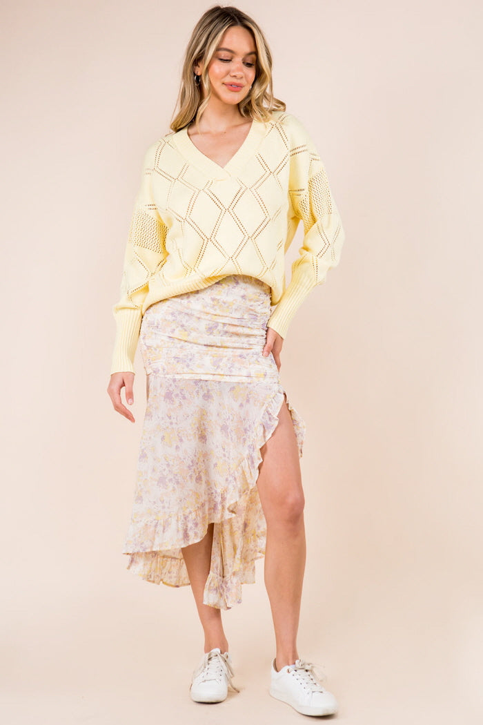 Spring Bloom Detailed Sweater